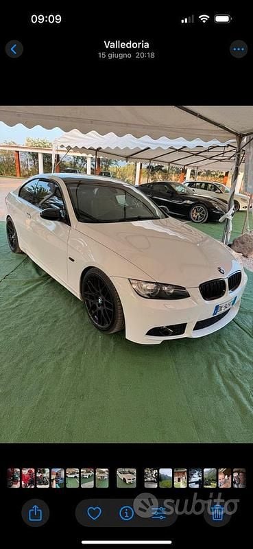 Usata BMW 325 197 CV (144 kW) 2007 Bianco Coupé