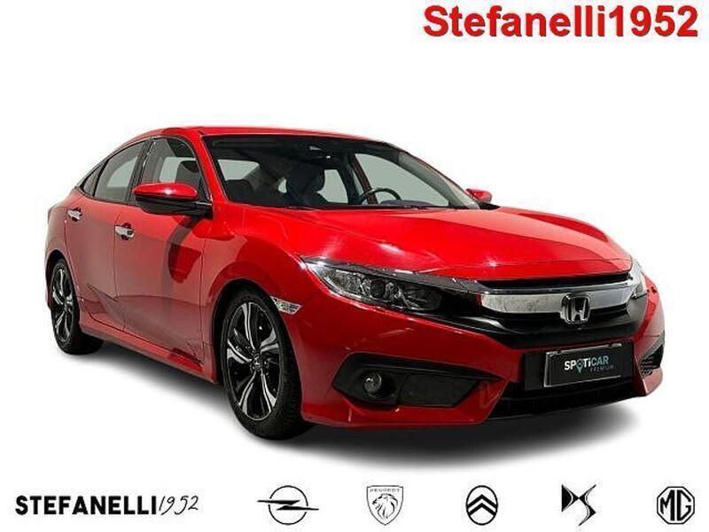 Rosso Usata 2019 Honda Civic Elegance Tre volumi | 17.400 € (Buon prezzo) - Immagine 1/3