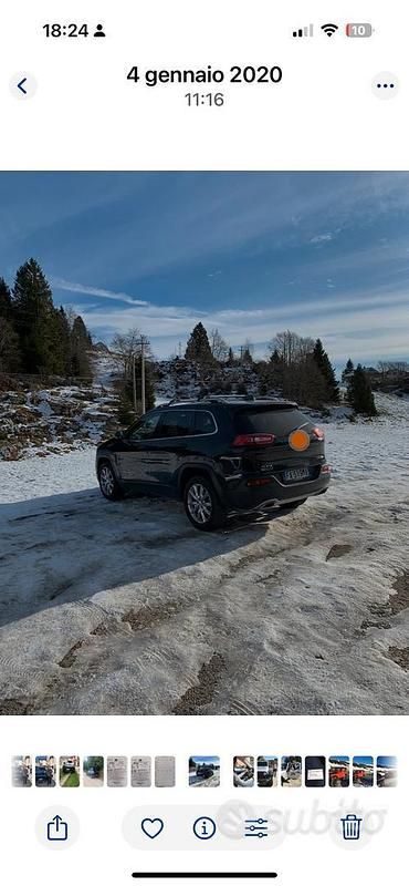 Usata Jeep Cherokee 200 CV (147 kW) 2015 Nero SUV