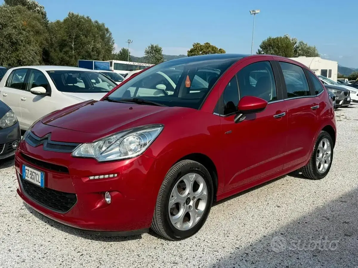 Usata Citroën C3 Exclusive 82 CV (60 kW) 2015 Rosso Berlina