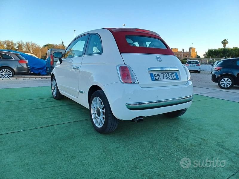 Usata Fiat 500C Lounge 95 CV (69 kW) 2012 Bianco Cabrio
