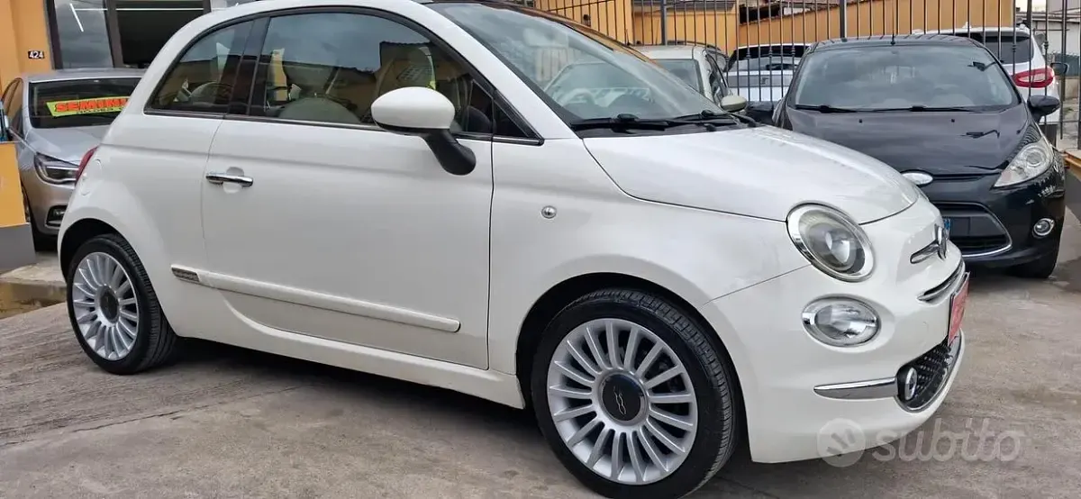 Usata Fiat 500 Lounge 69 CV (50 kW) 2016 Bianco Utilitaria