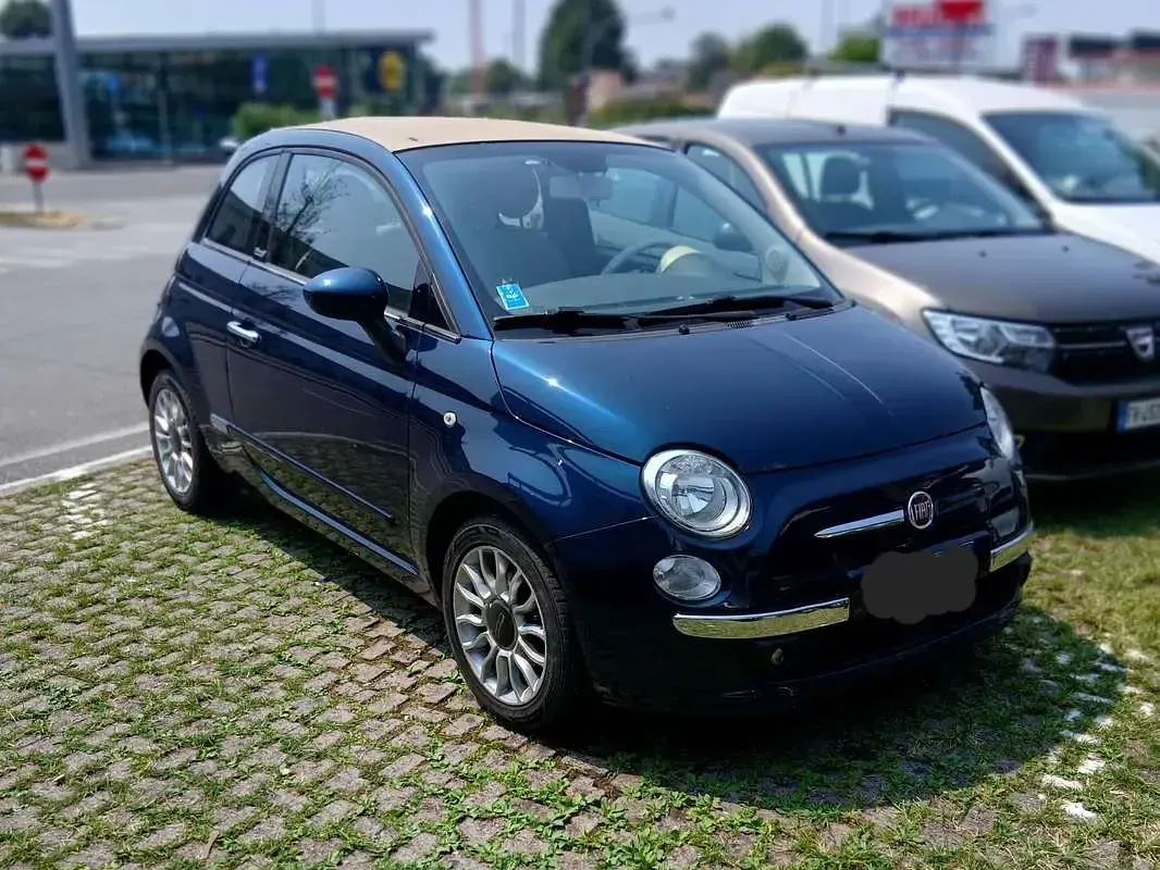 Usata Fiat 500C 95 CV (69 kW) 2013 Blu/azzurro Cabrio