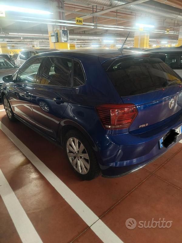 Usata VW Polo Highline 95 CV (69 kW) 2018 Blu Utilitaria