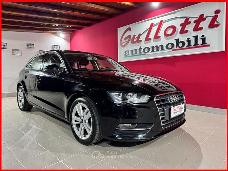 Usata Audi A3 Ambition 110 CV (80 kW) 2015 Nero Berlina
