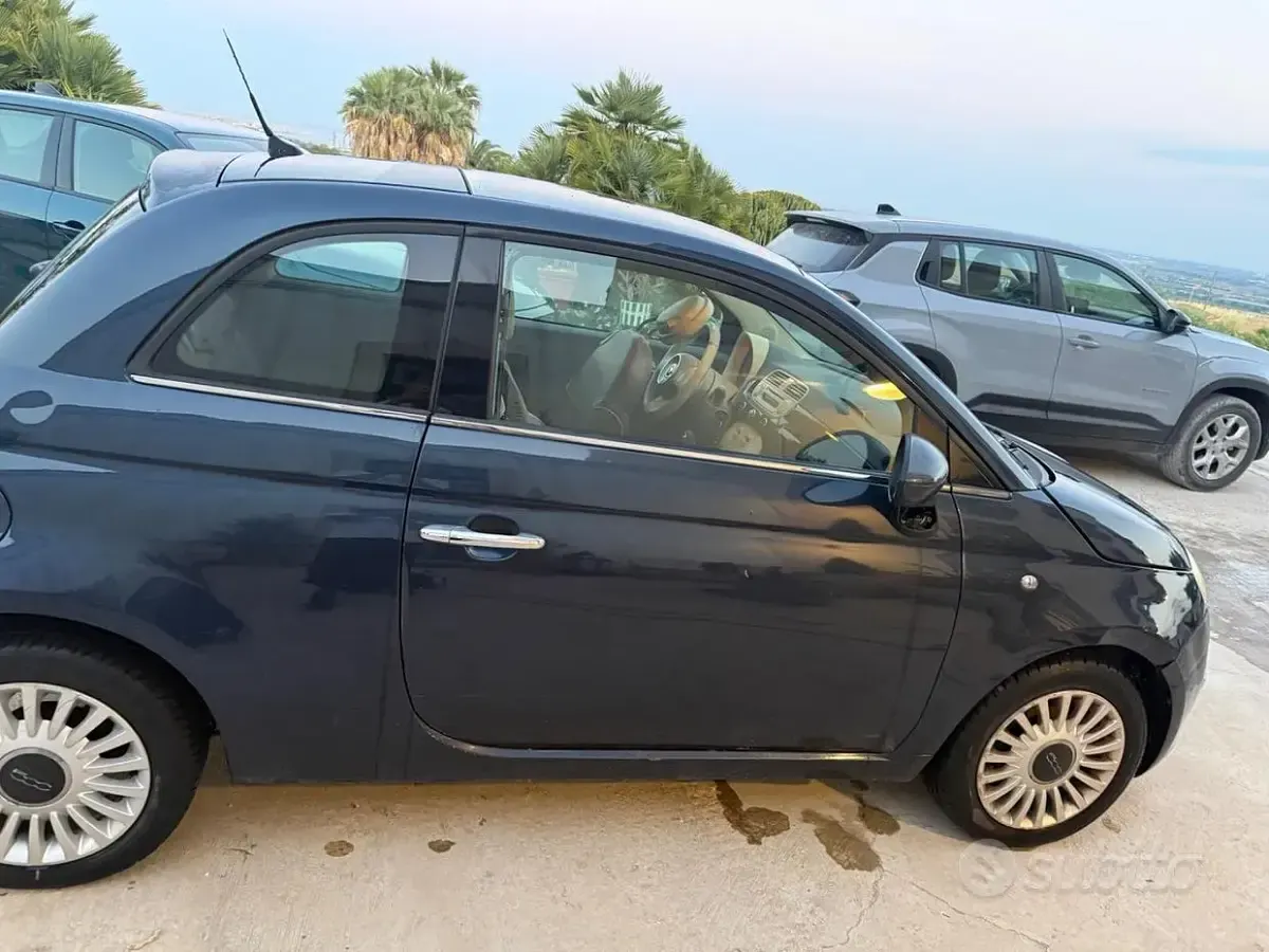 Usata Fiat 500 100 CV (73 kW) 2009 Blu Cabrio
