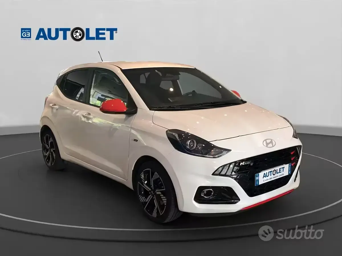 Usata Hyundai i10 N Line 90 CV (66 kW) 2025 Bianco Utilitaria