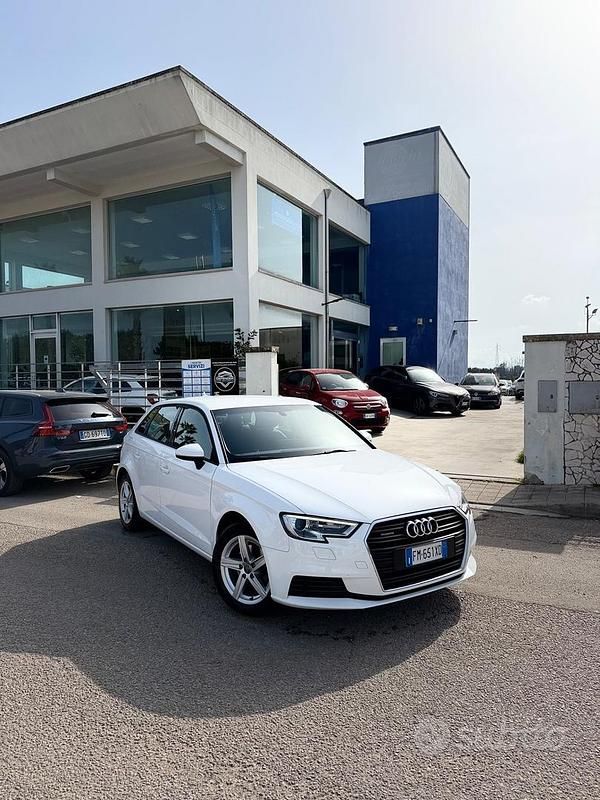 Usata Audi A3 Sport 150 CV (110 kW) 2018 Bianco Berlina