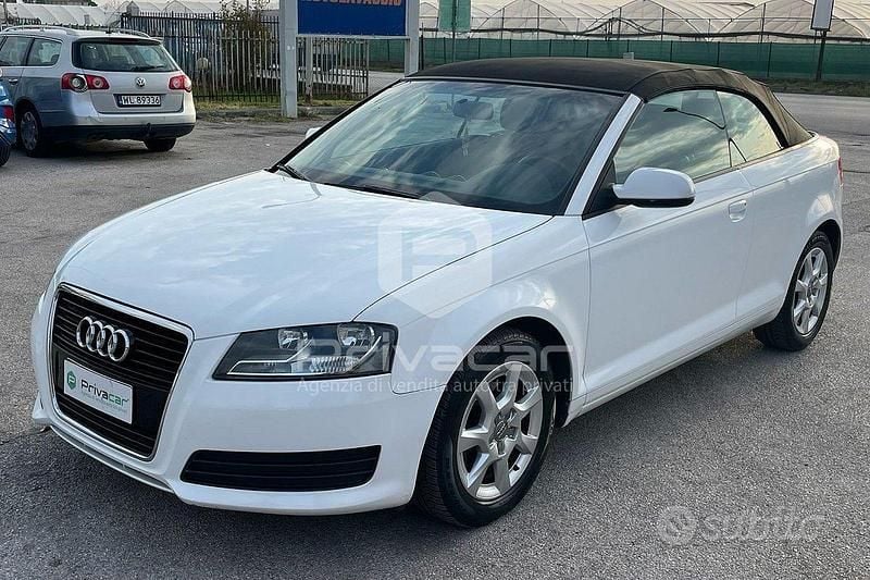 Usata Audi A3 Cabriolet Ambition 105 CV (77 kW) 2013 Bianco Cabrio