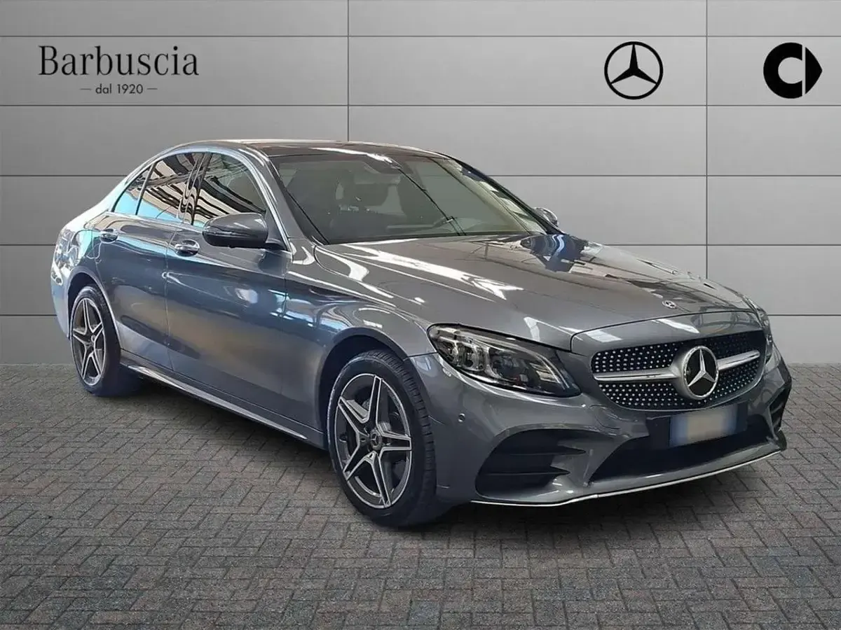 Usata Mercedes C220 Premium 194 CV (142 kW) 2019 Argento Berlina
