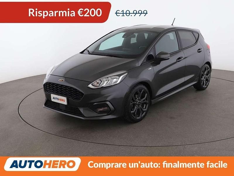 Grigio Usata 2018 Ford Fiesta ST-Line Utilitaria | 10.799 € (Buon prezzo) - Immagine 1/3