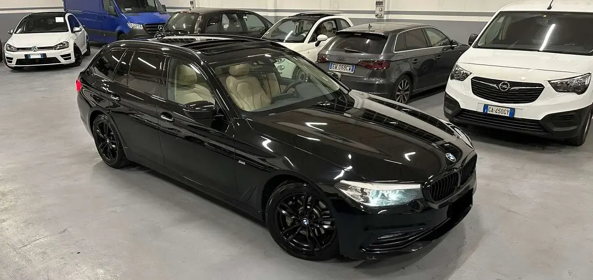 Usata BMW 530 Sport Line 265 CV (194 kW) 2017 Nero Station wagon