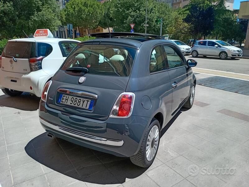 Usata Fiat 500 Lounge 69 CV (50 kW) 2011 Grigio Utilitaria
