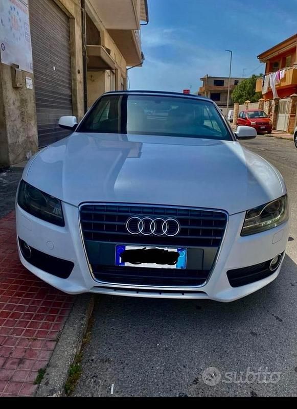 Bianco Usata 2011 Audi A5 Cabriolet Cabrio | 7000 € (Super prezzo) - Immagine 1/4