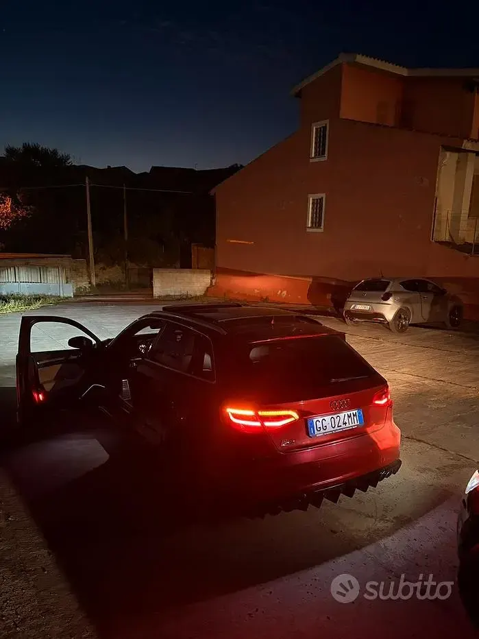 Usata Audi S3 300 CV (220 kW) 2014 Rosso Berlina