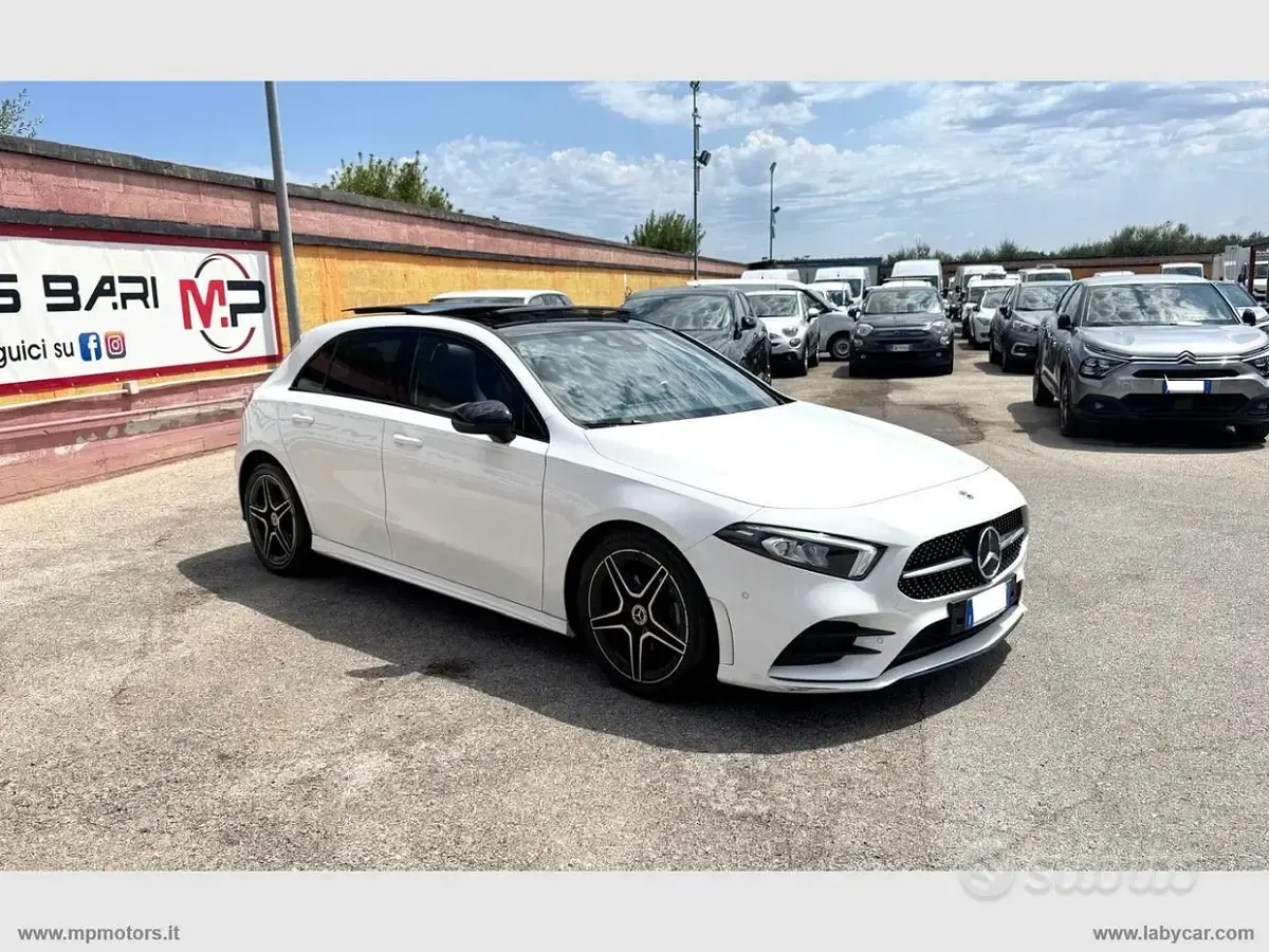 Usata Mercedes A200 AMG line 150 CV (110 kW) 2021 Bianco Berlina