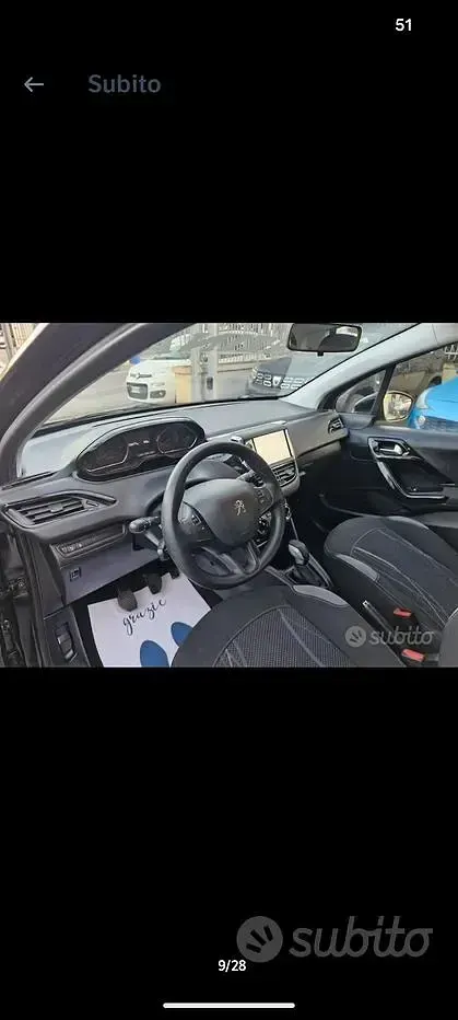 Usata Peugeot 208 Active 82 CV (60 kW) 2012 Nero Utilitaria