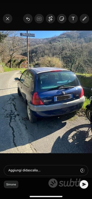 Usata Renault Clio II 58 CV (42 kW) 2000 Blu Utilitaria