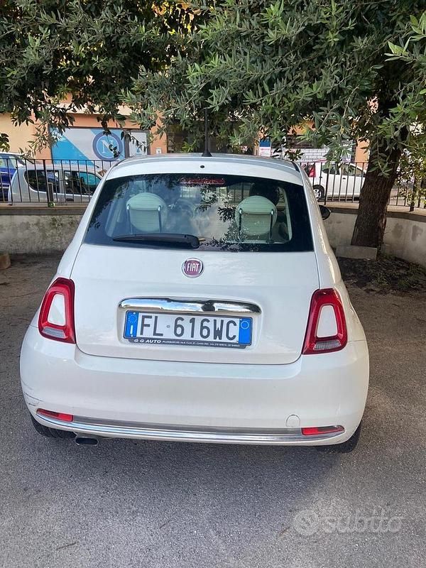 Usata Fiat 500 Lounge 69 CV (50 kW) 2017 Bianco Utilitaria