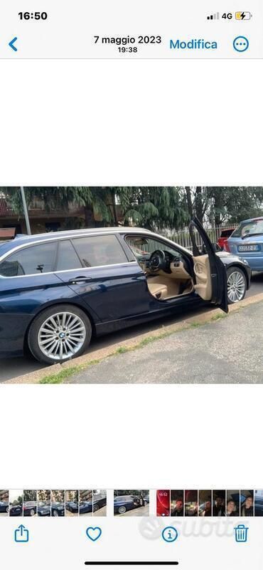 Usata BMW 318 Luxury Line 143 CV (105 kW) 2013 Blu/azzurro Station wagon