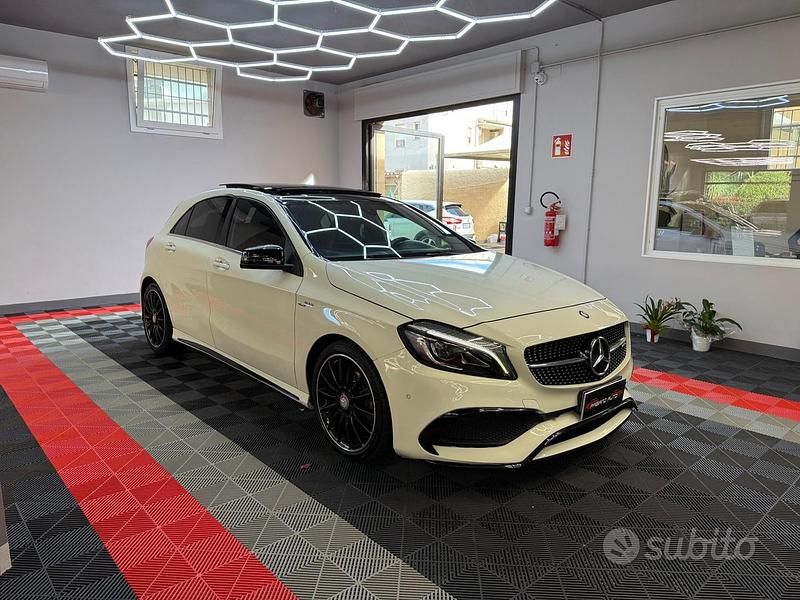 Usata Mercedes A200 AMG line 136 CV (100 kW) 2016 Bianco Berlina