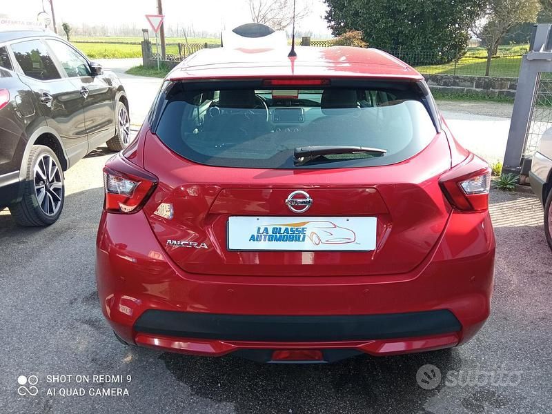 Usata Nissan Micra Acenta 71 CV (52 kW) 2018 Rosso Utilitaria