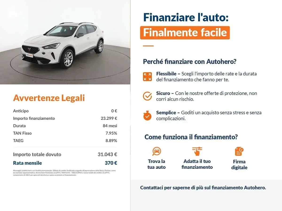 Usata Cupra Formentor 150 CV (110 kW) 2023 Bianco SUV
