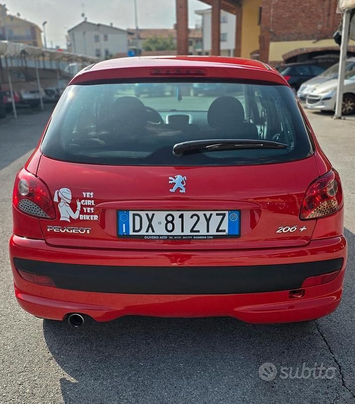 Usata Peugeot 206 60 CV (44 kW) 2009 Rosso Berlina