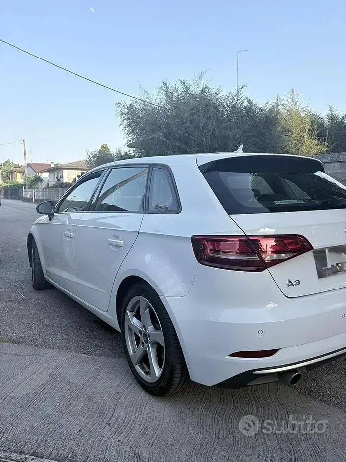 Usata Audi A3 150 CV (110 kW) 2017 Bianco Berlina