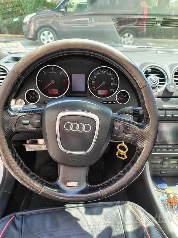 Usata Audi A4 Cabriolet S-Line 2007 Bianco Cabrio