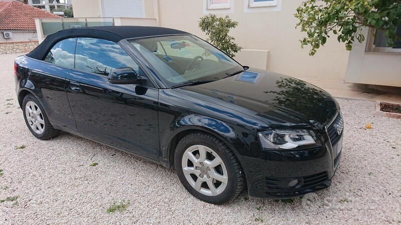 Usata Audi A3 Cabriolet Ambition 140 CV (102 kW) 2009 Nero Cabrio