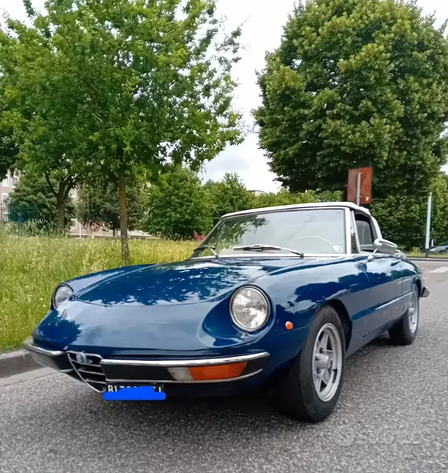 Usata Alfa Romeo Spider 1970 Blu Cabrio