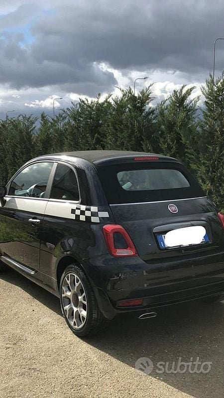 Usata Fiat 500 Sport 69 CV (50 kW) 2018 Nero Cabrio