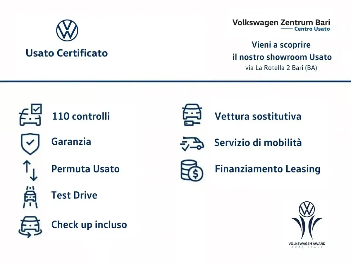 Usata VW Tiguan Business 150 CV (110 kW) 2020 Argento SUV