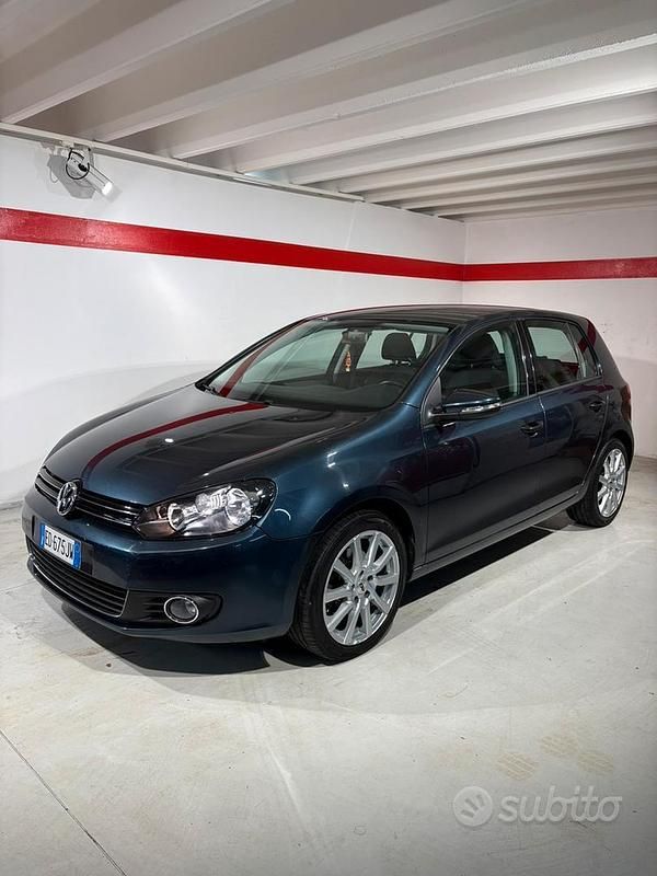 Usata VW Golf VI Highline 122 CV (89 kW) 2010 Blu Utilitaria