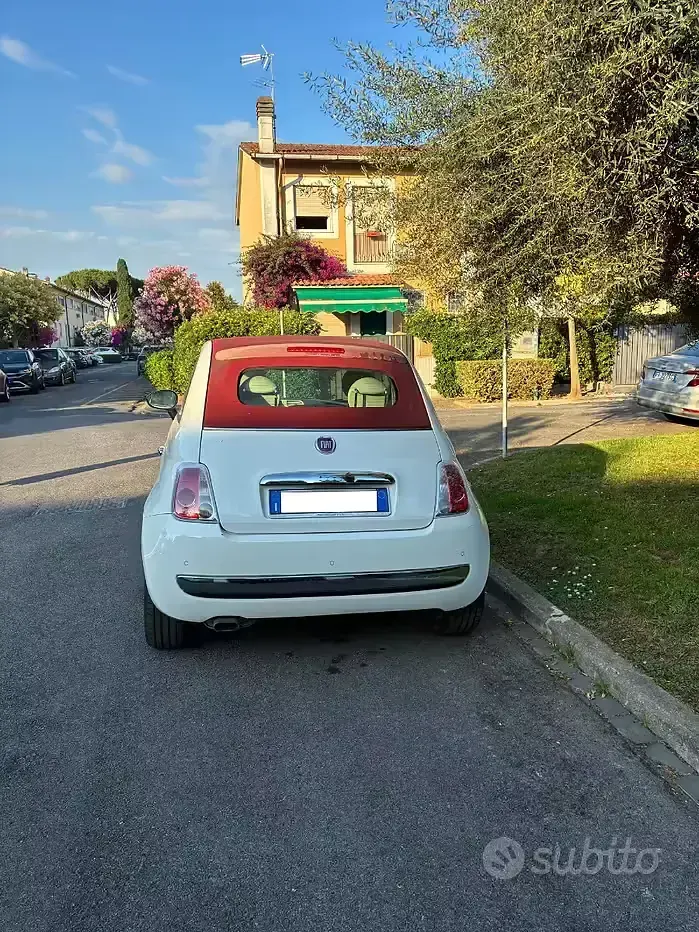 Usata Fiat 500C 69 CV (50 kW) 2015 Bianco Cabrio