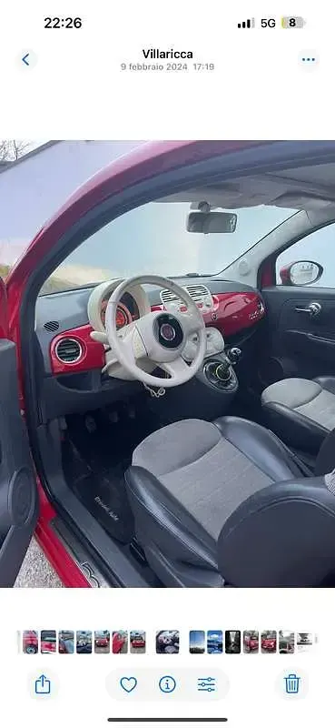 Usata Fiat 500C Lounge 75 CV (55 kW) 2009 Cabrio
