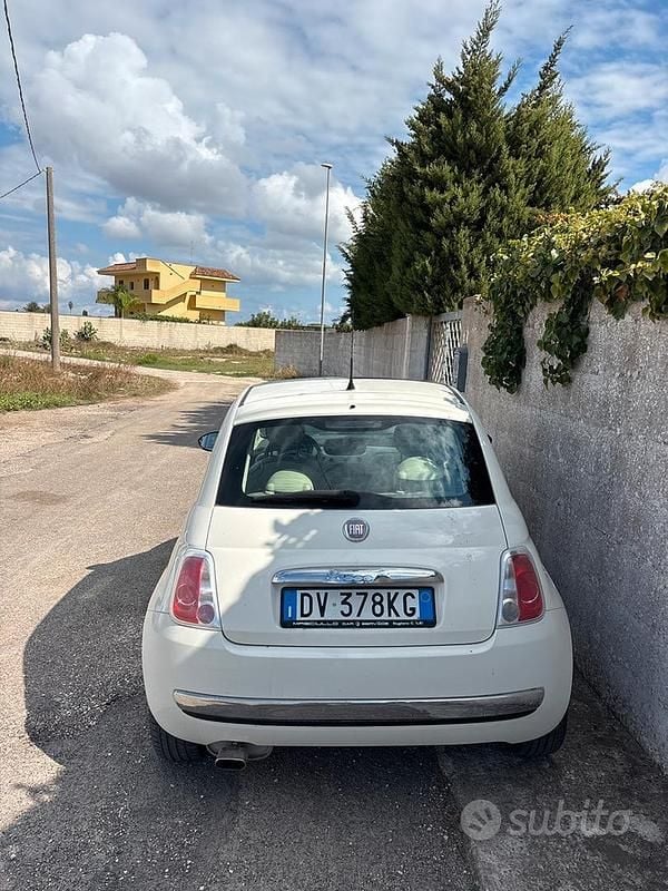 Usata Fiat 500 95 CV (69 kW) 2009 Bianco Utilitaria