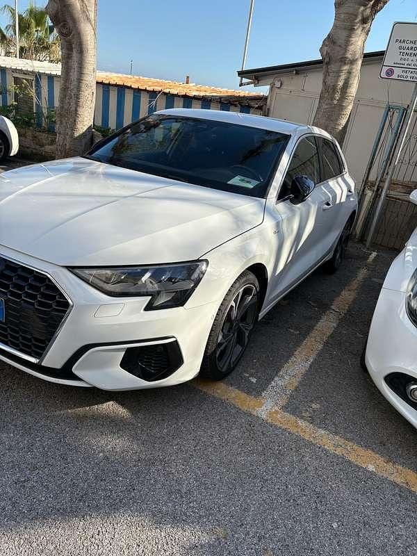 Usata Audi A3 Advanced 150 CV (110 kW) 2021 Bianco Berlina