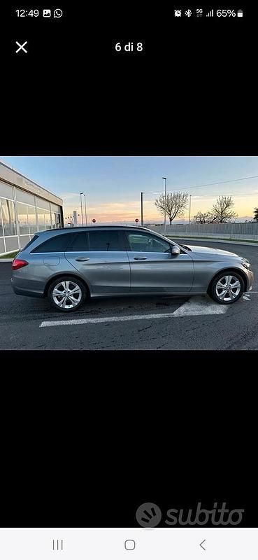 Usata Mercedes C200 136 CV (100 kW) 2016 Grigio Station wagon