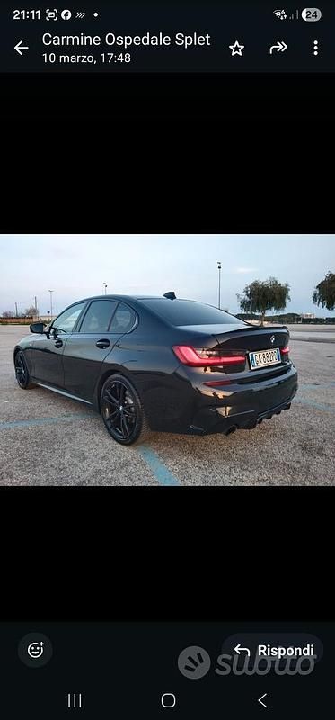 Usata BMW 320 M Sport 190 CV (139 kW) 2020 Nero Berlina