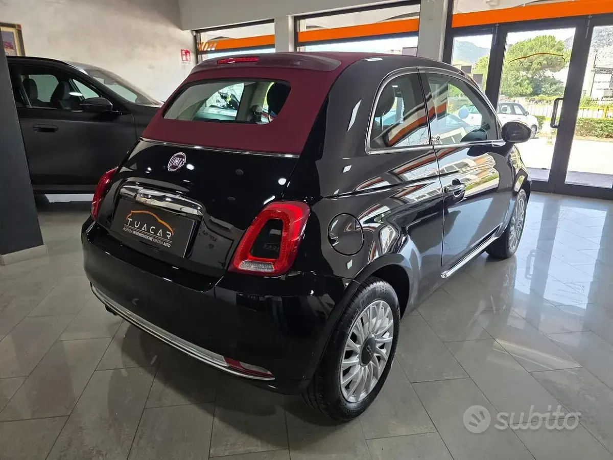 Usata Fiat 500C Mirror 69 CV (50 kW) 2018 Nero Cabrio