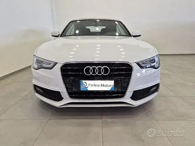 Usata Audi A5 Cabriolet S-Line 190 CV (139 kW) 2015 Bianco Cabrio
