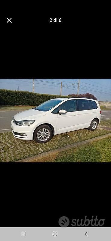 Usata VW Touran 150 CV (110 kW) 2015 Bianco Monovolume