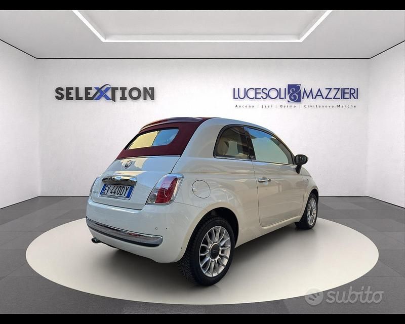 Usata Fiat 500 Lounge 2014 Bianco Cabrio