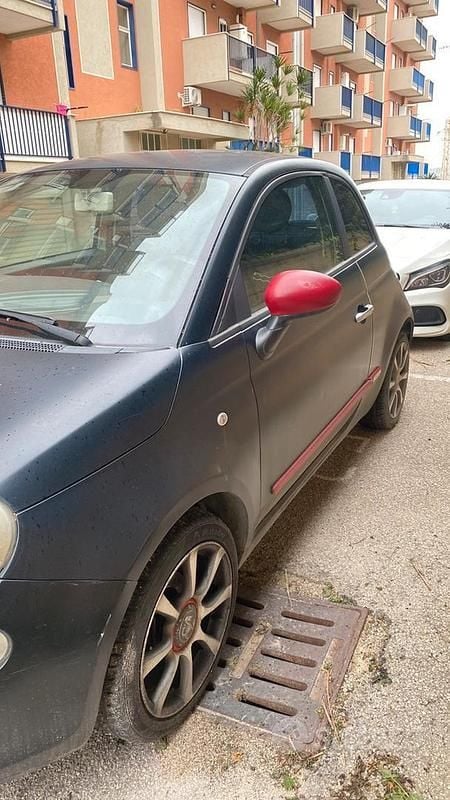 Usata Fiat 500 2008 Nero Utilitaria