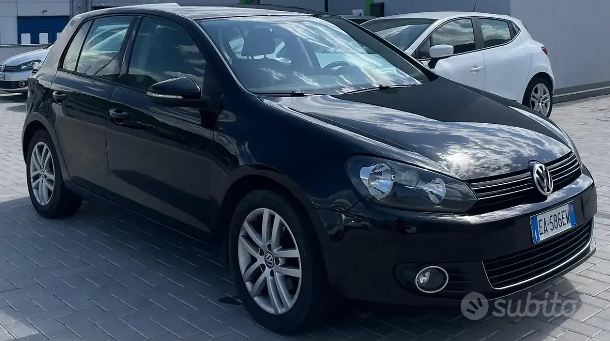 Usata VW Golf VI Highline 105 CV (77 kW) 2010 Nero Utilitaria
