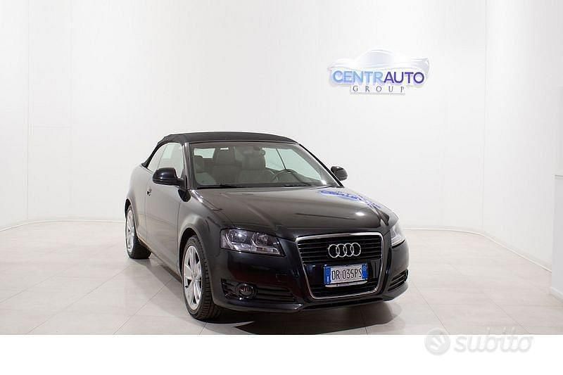 Usata Audi A3 Cabriolet Ambition 105 CV (77 kW) 2008 Nero Cabrio