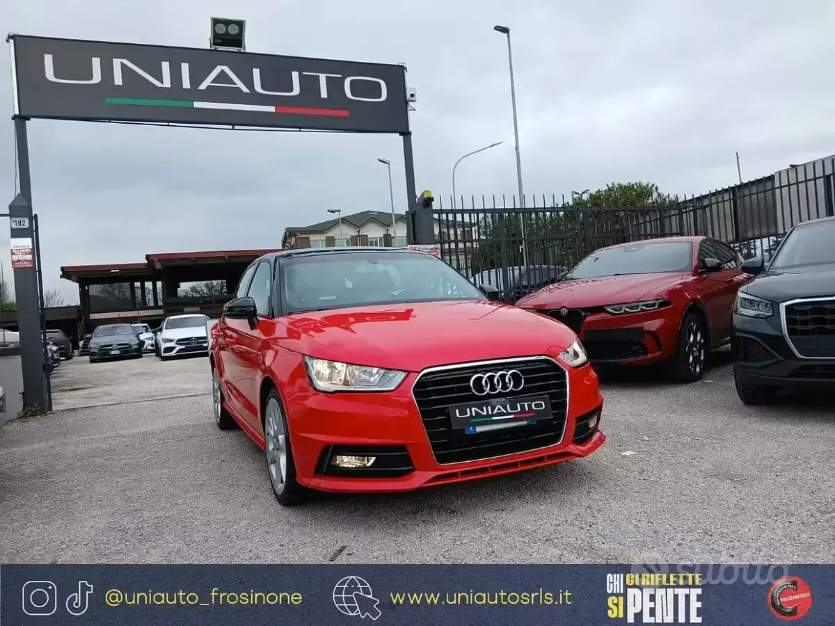 Usata Audi A1 Sport 90 CV (66 kW) 2018 Rosso Berlina
