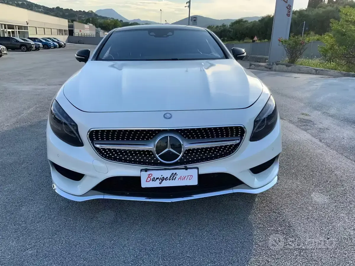Usata Mercedes S500 Premium 455 CV (334 kW) 2015 Bianco Coupé